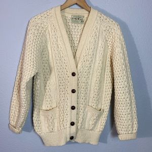 Vintage Clady Knit Chunky Cardigan‎ Sweater